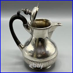 Walker & Hall Antique Silver Plated Hot Water Jug or Coffee Pot Victorian Vtg