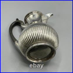 Walker & Hall Antique Silver Plated Hot Water Jug or Coffee Pot Victorian Vtg