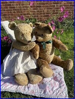 Wilf 27 1940's Old Antique English Vintage Teddy Bear with growler