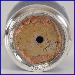 William Barnes Studio Art Pottery Fish Scale Flambe Vase English Vintage Antique