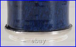 William Barnes Studio Art Pottery Fish Scale Flambe Vase English Vintage Antique