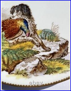 William Brownfield Antique English Sylvan Retriever Pheasant Scene Vintage Plate