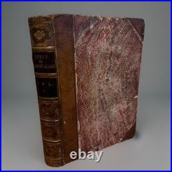 Works Of Robert Burns Vol 1 BLACKIE AND SON Leather Antique Vintage Book c. 1861